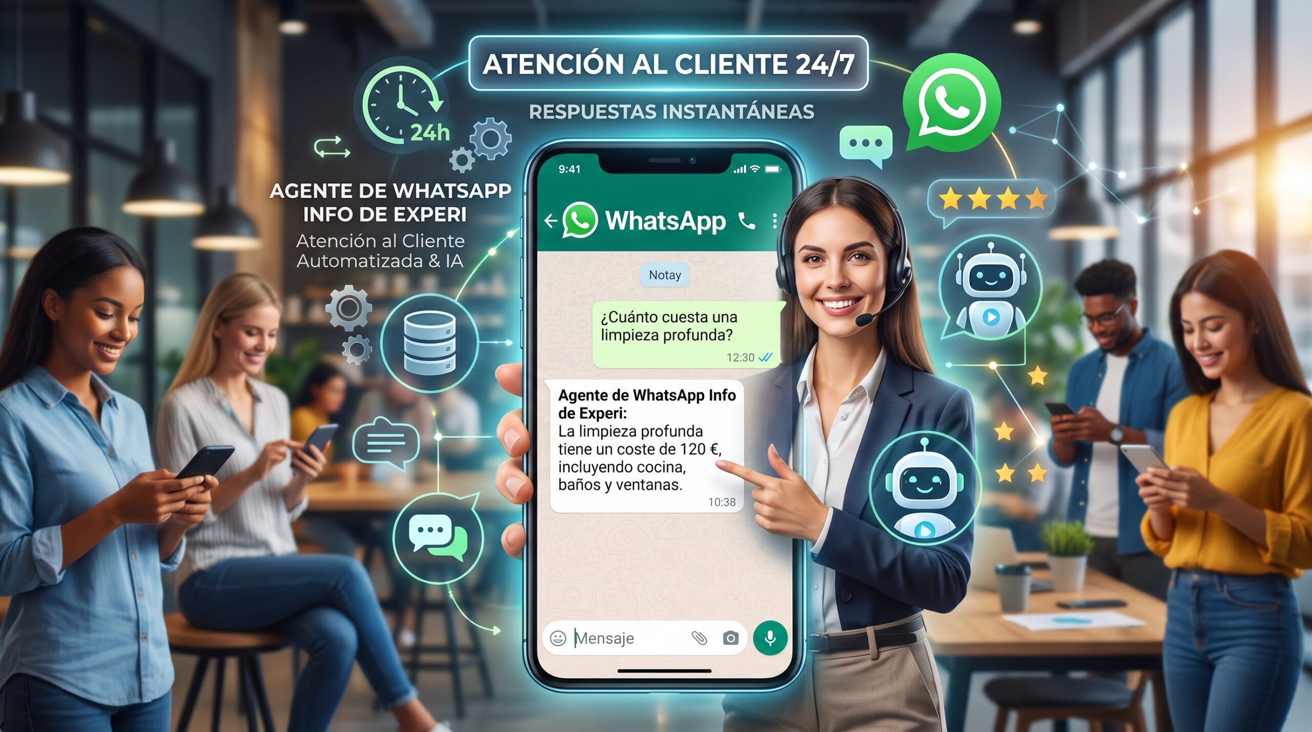 Responde automáticamente Whatsapp