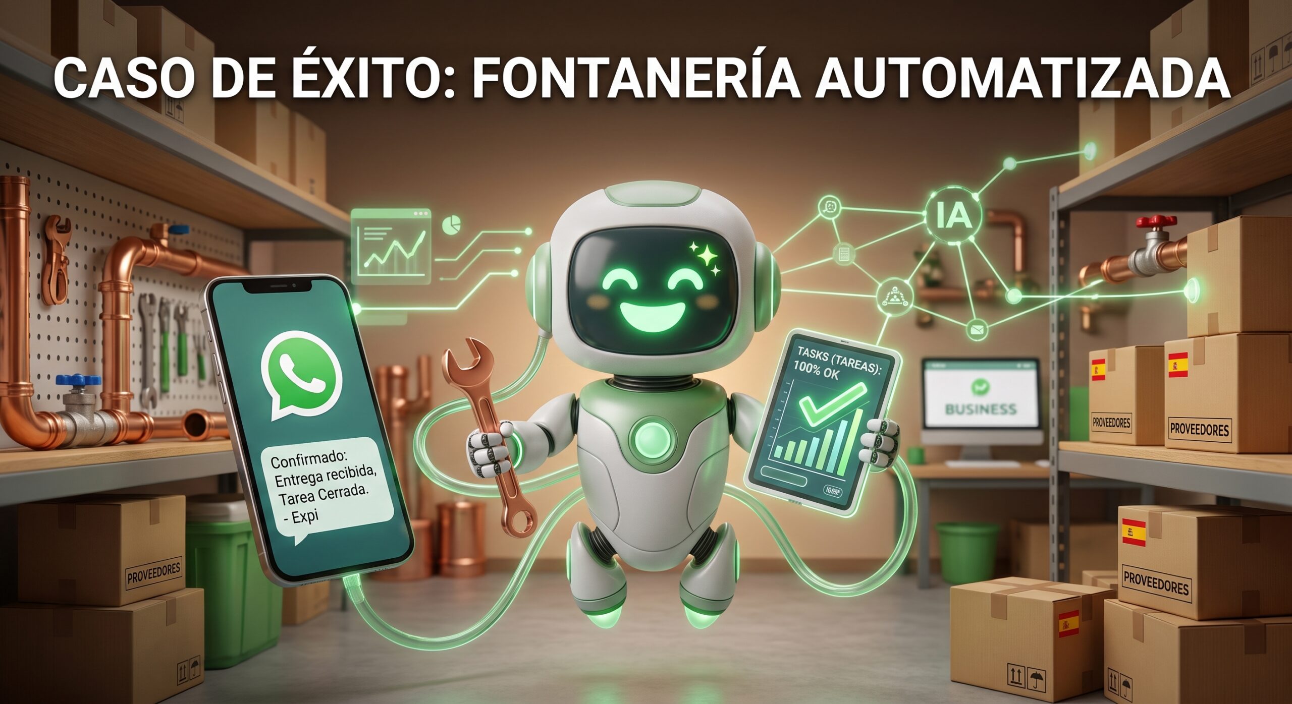 Automatiza tu pyme, caso de éxito empresa de fontaneria