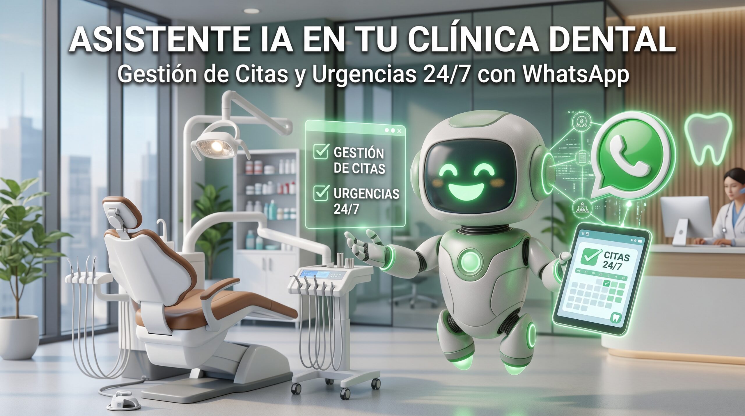 Asistente IA dental: citas y urgencias 24/7